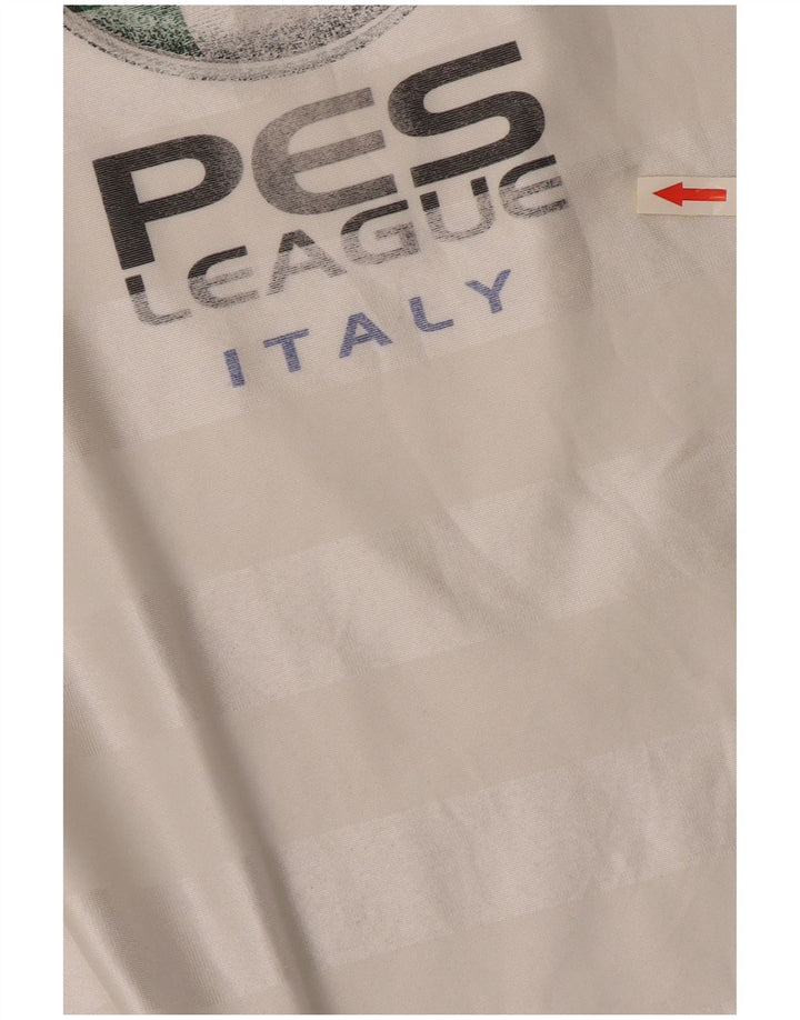 Adidas Mens Graphic T-Shirt Top Grande Poliéster Branco