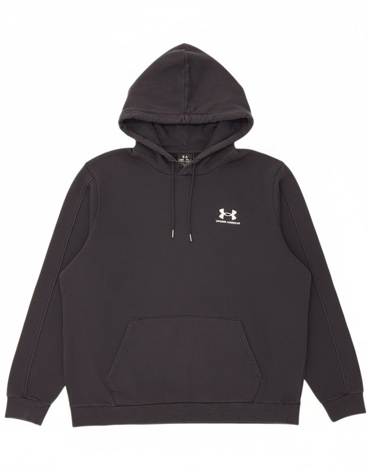 Under Armour Mens Hoodie Jumper Grande Algodão Preto