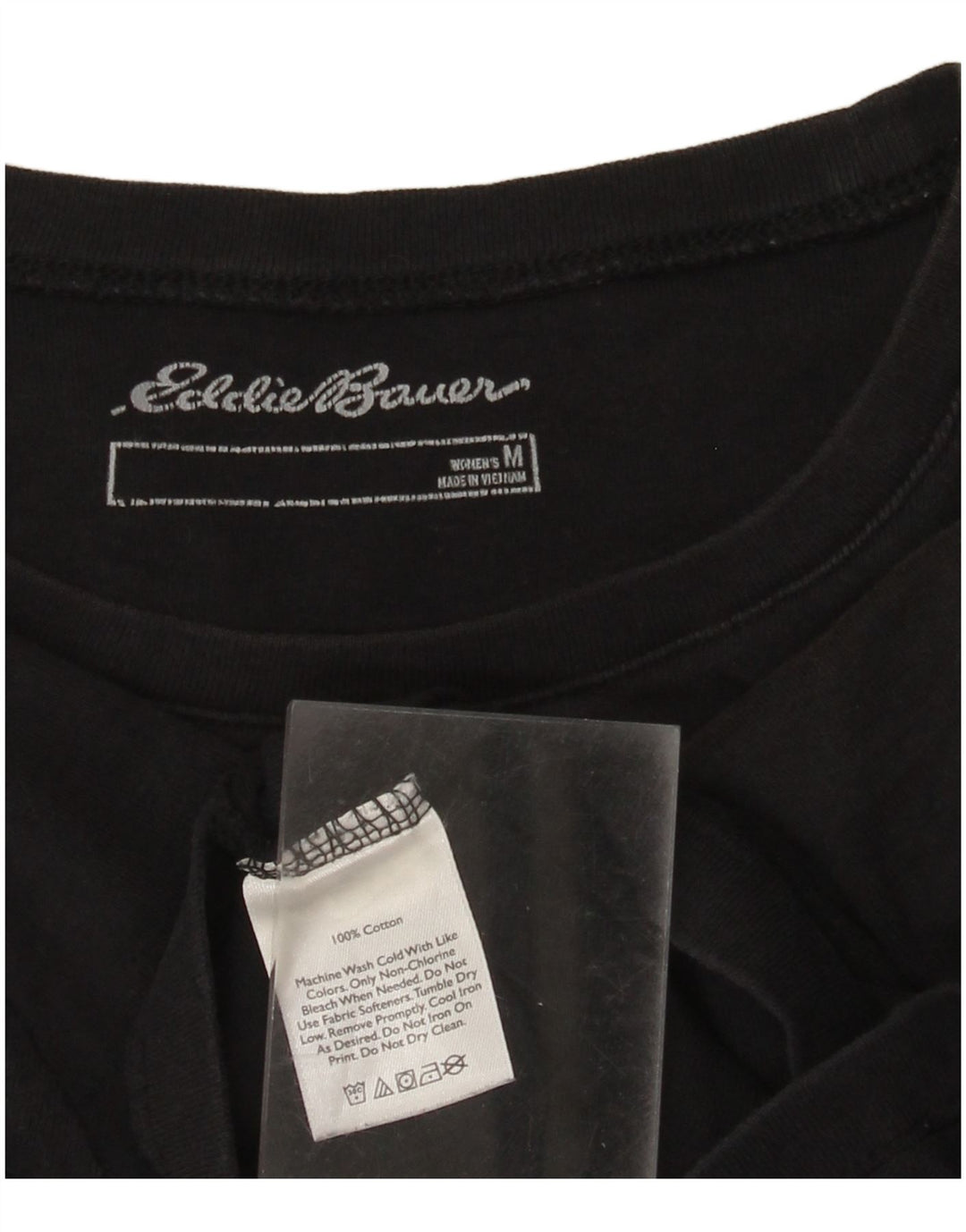 Camiseta feminina Eddie Bauer Top UK 12 médio preto