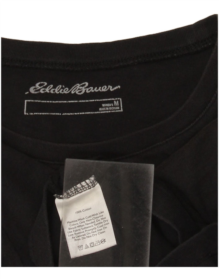 Camiseta feminina Eddie Bauer Top UK 12 médio preto