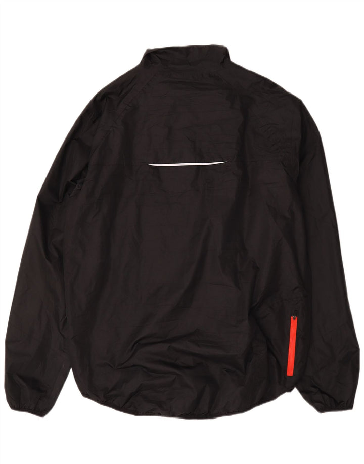 Jaqueta de chuva masculina Crivit UK 46/48 XL poliéster geométrico preto