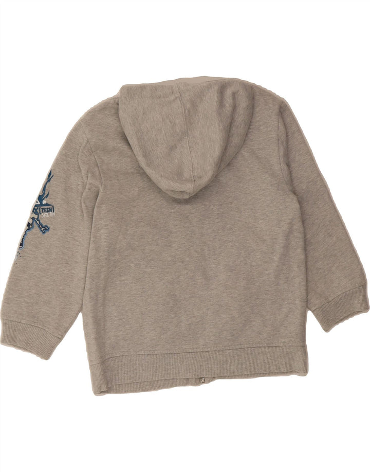 MOSSIMO Boys Graphic Zip Hoodie Sweater 4-5 Years XS  Grey Cotton Vintage Mossimo and Second-Hand Mossimo from Messina Hembry 