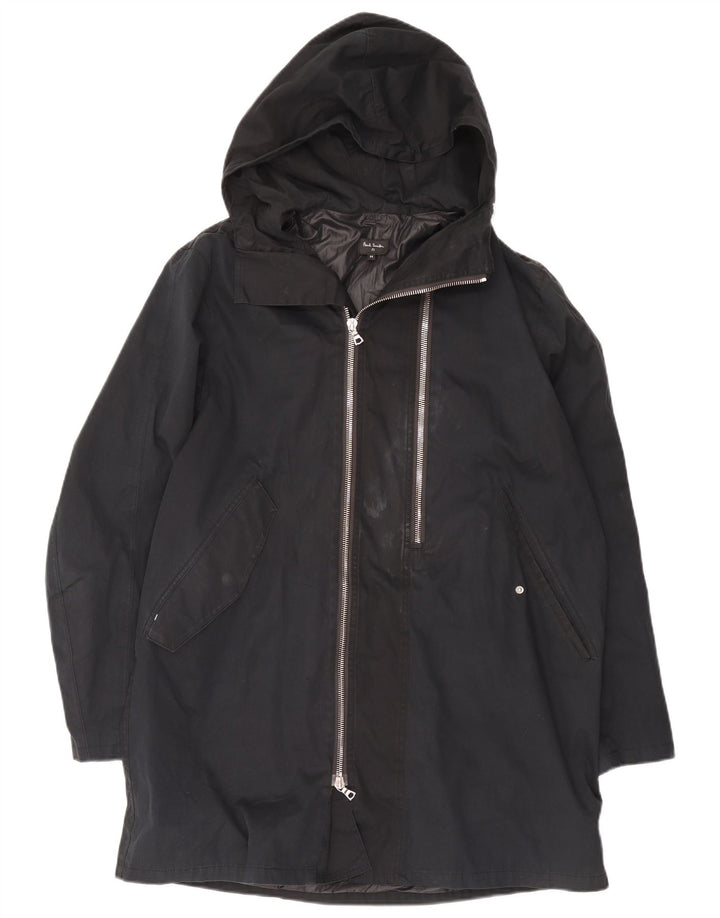 Capa de chuva masculina Paul Smith com capuz UK 38 médio preto