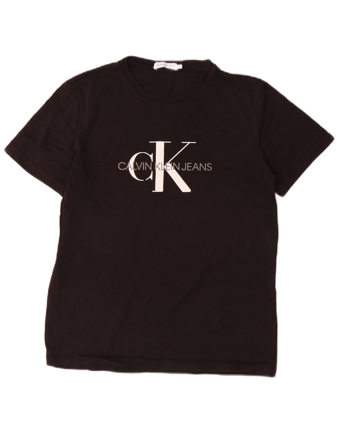 Calvin Klein Jeans Meninos Camiseta gráfica Top 15-16 anos Preto