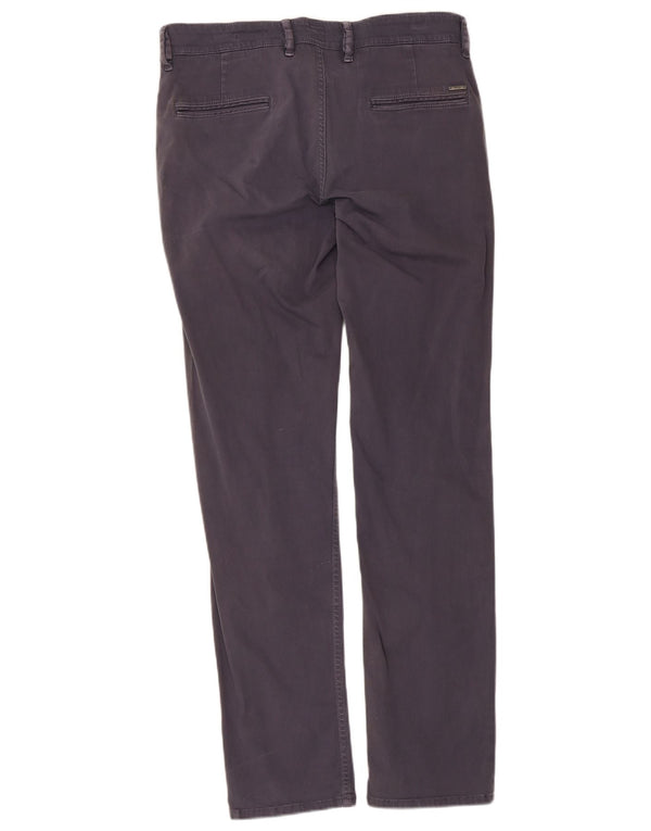 Calça Chino Slim Masculina Hugo Boss W32 L32 Algodão Cinza