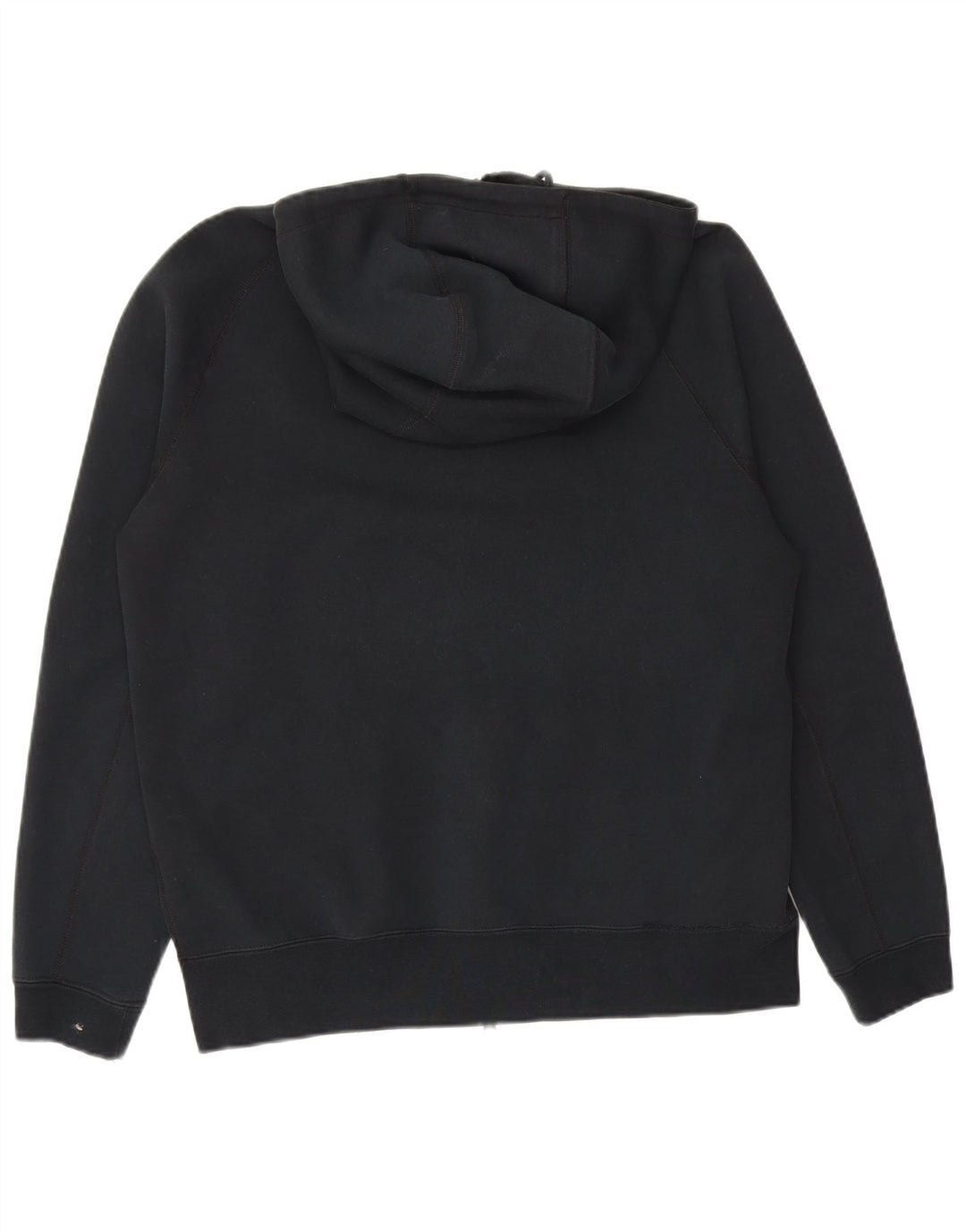 Suéter Nike masculino com capuz e zíper médio preto algodão
