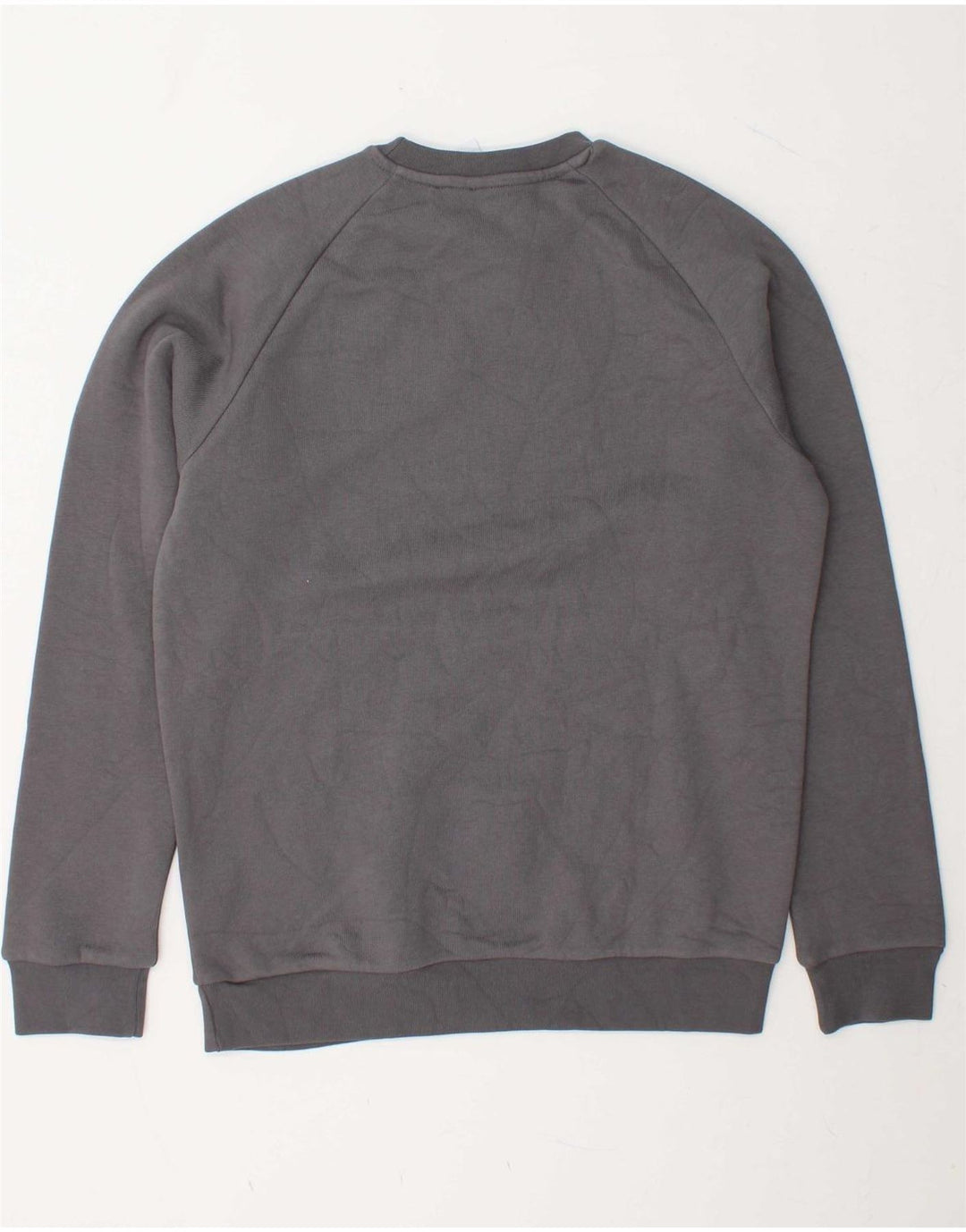 ADIDAS Mens Moletom Jumper Pequeno Algodão Cinza