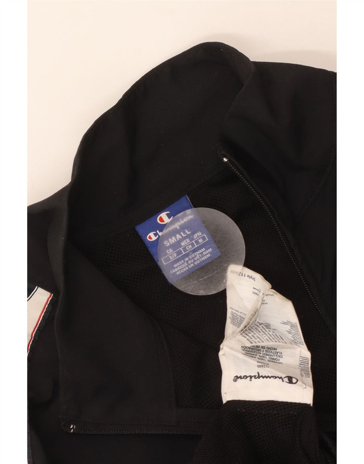 Jaqueta feminina Champion Crop Tracksuit UK 10 Small Black Colourblock