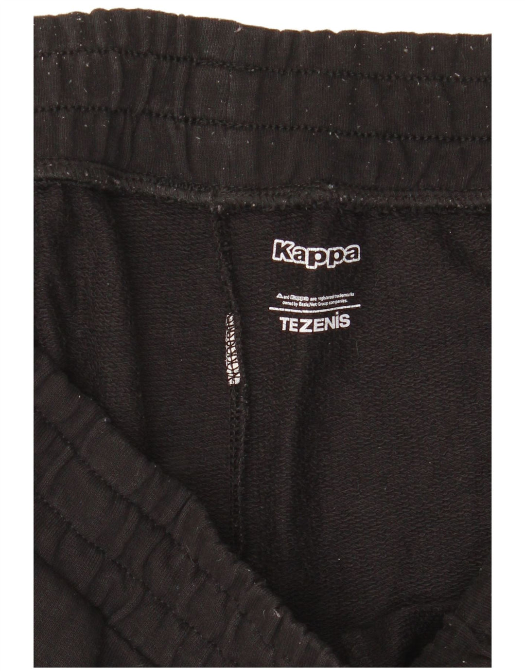Calça esportiva Kappa masculina gráfica joggers médio preto colorblock