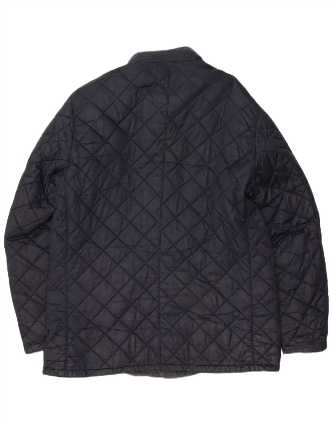 Jaqueta masculina reversível de algodão encerado Barbour UK 44 2XL azul marinho