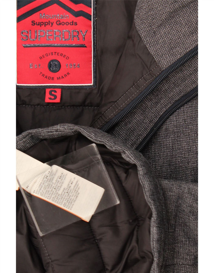 Jaqueta acolchoada masculina Superdry UK 36 poliéster azul marinho pequeno
