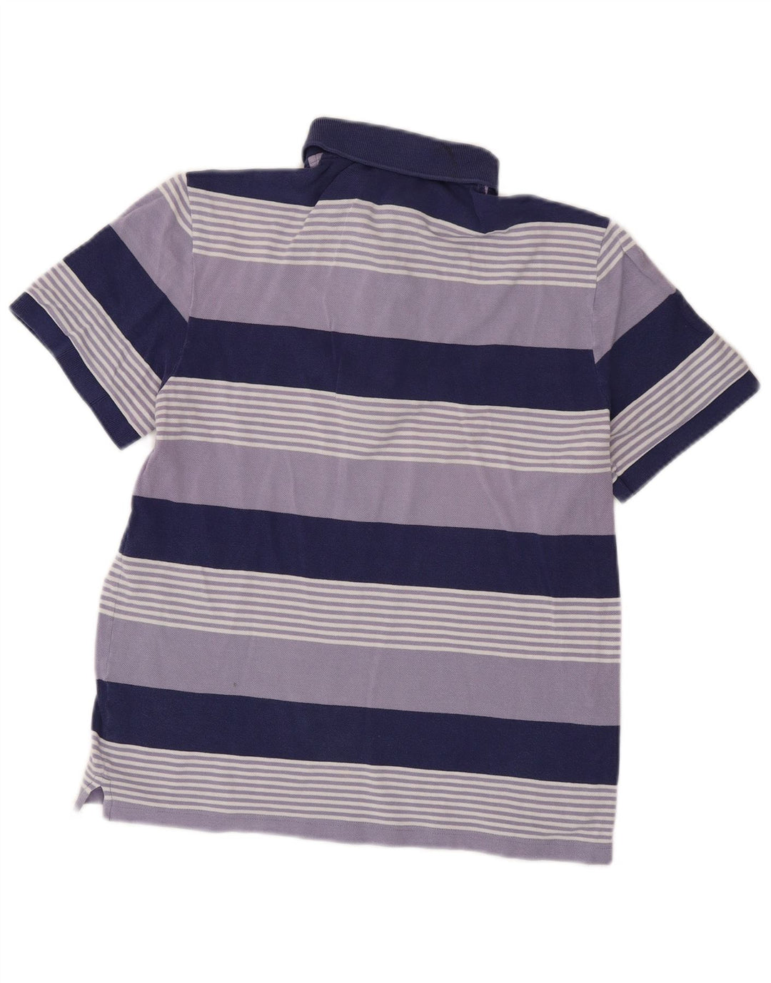 Camisa polo masculina Lacoste tamanho 4 listrado roxo médio