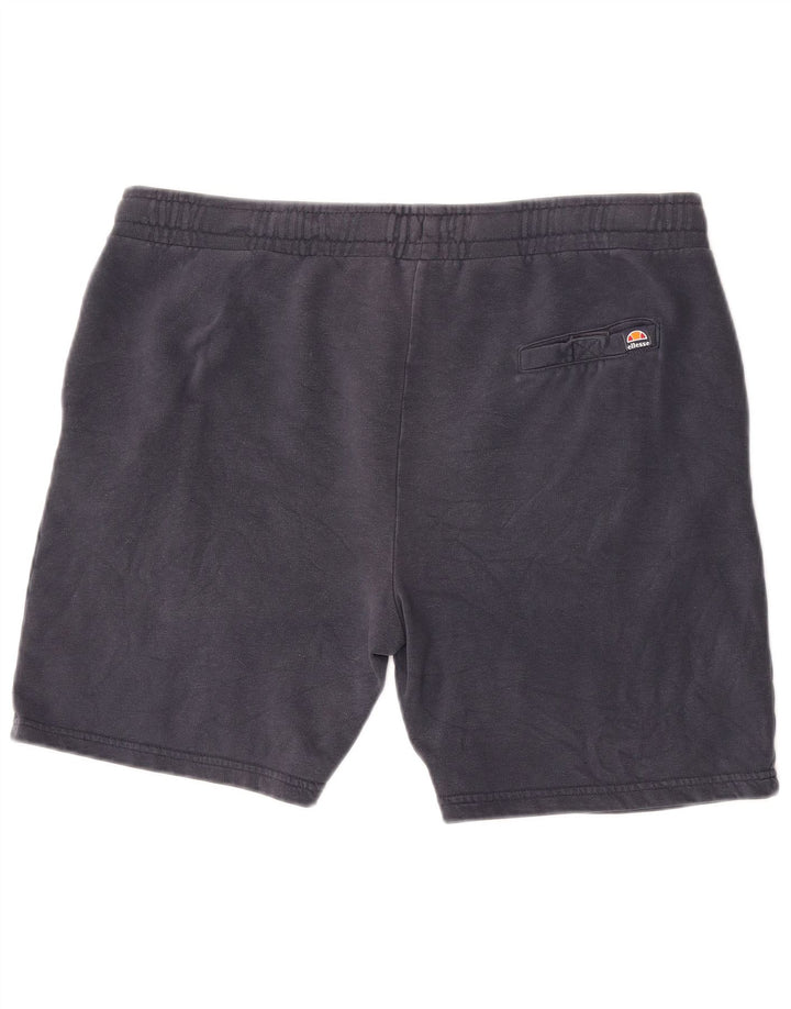 Ellesse Mens Sport Shorts Médio Azul Marinho Algodão