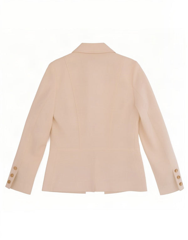 Jaqueta Blazer aberta feminina Lipsy UK 10 poliéster branco pequeno