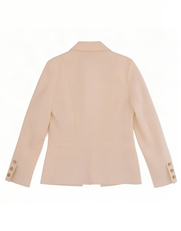 Jaqueta Blazer aberta feminina Lipsy UK 10 poliéster branco pequeno