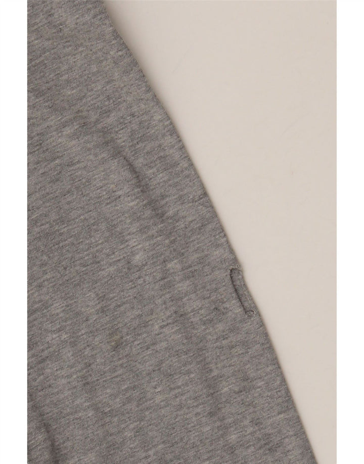 NIKE Womens Zip Hoodie Sweater UK 12 Medium Grey Colourblock Cotton Vintage Nike and Second-Hand Nike from Messina Hembry 
