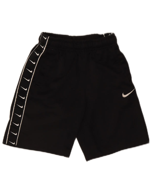 Shorts esportivos gráficos Nike Boys 10-11 anos médio preto poliéster