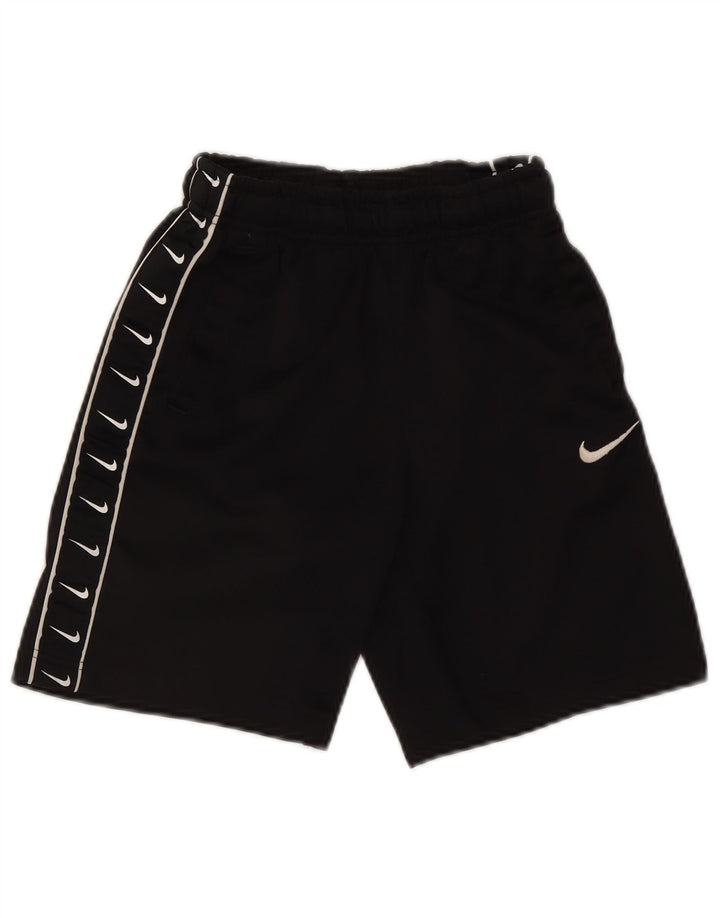 Shorts esportivos gráficos Nike Boys 10-11 anos médio preto poliéster