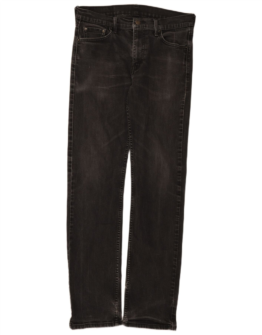 Calça jeans reta masculina Levi's W30 L31 preta
