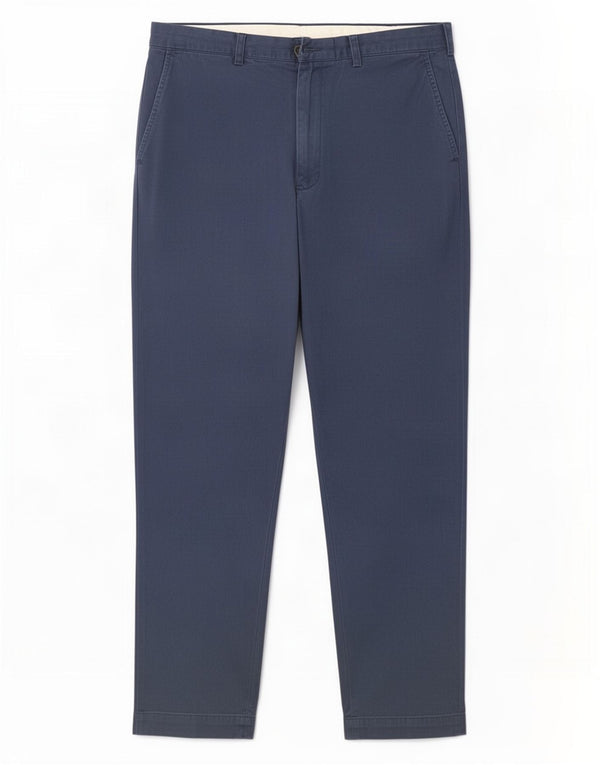 Polo Ralph Lauren Calça Chino Masculina Reta W36 L32 Azul Marinho Algodão