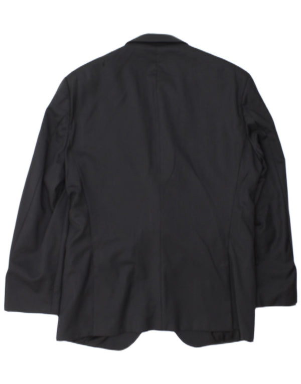 Jaqueta Blazer Masculina Hugo Boss Tailored 2 Botões EU 52 XL Riscas Cinza