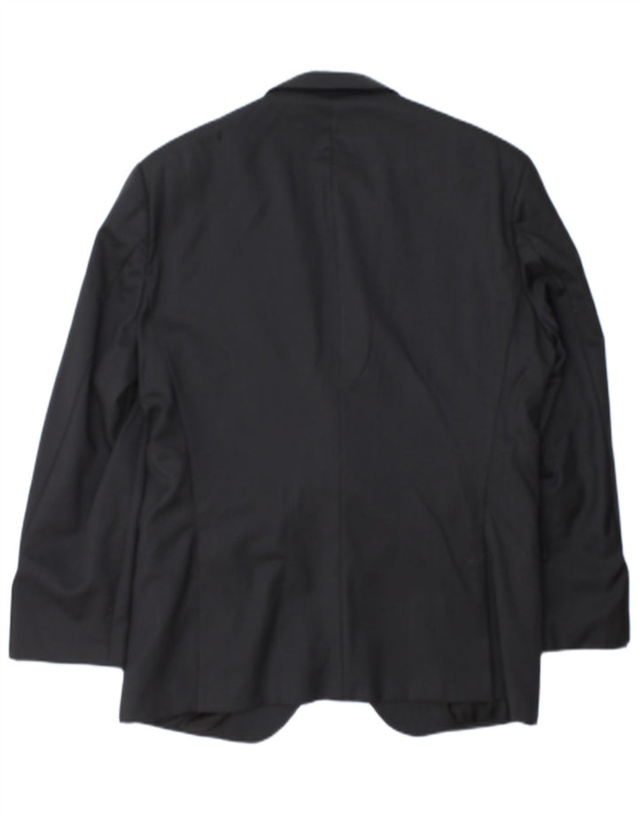 Jaqueta Blazer Masculina Hugo Boss Tailored 2 Botões EU 52 XL Riscas Cinza