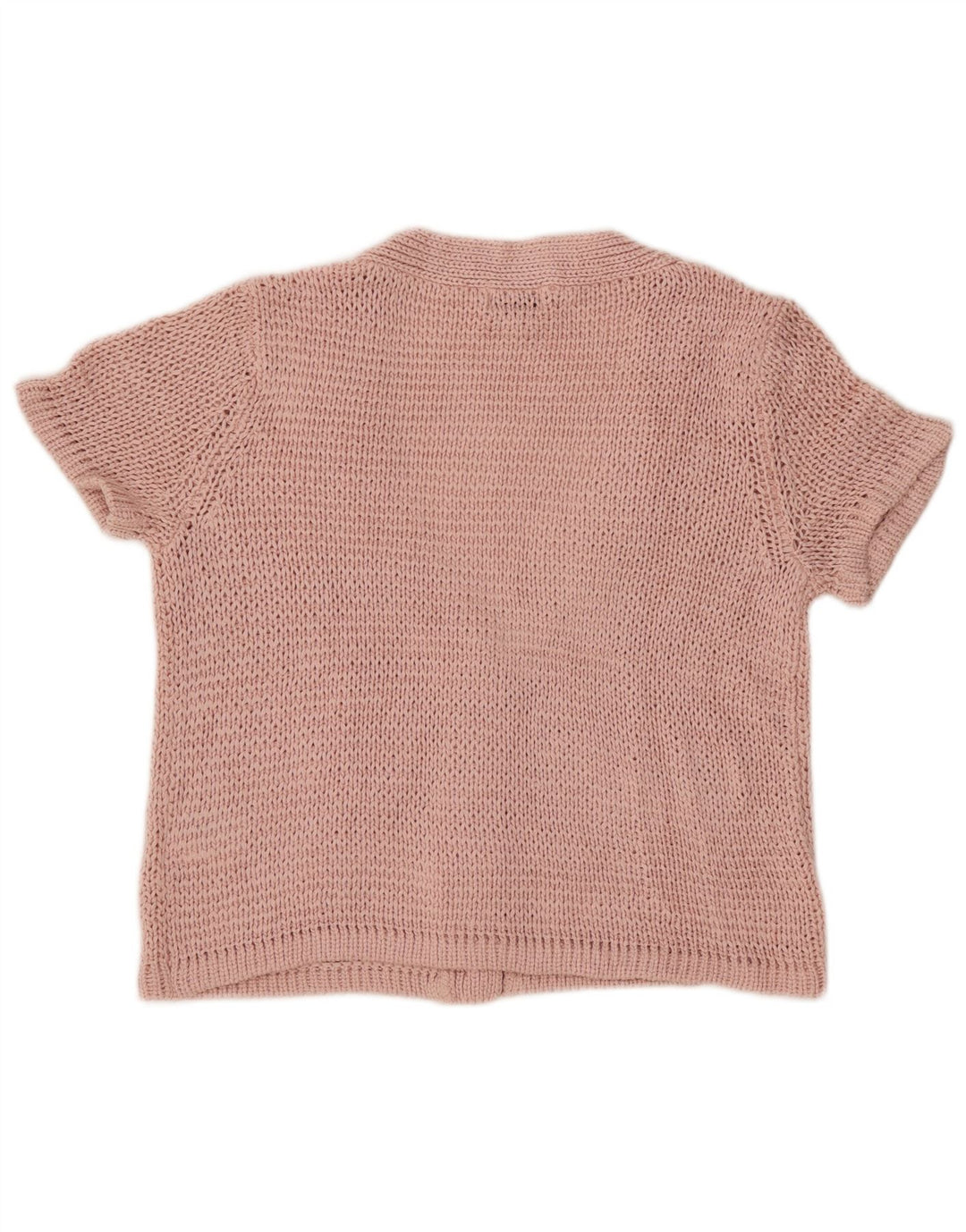 Suéter cardigã feminino grande de manga curta AMY VERMONT Reino Unido 20 2XL rosa