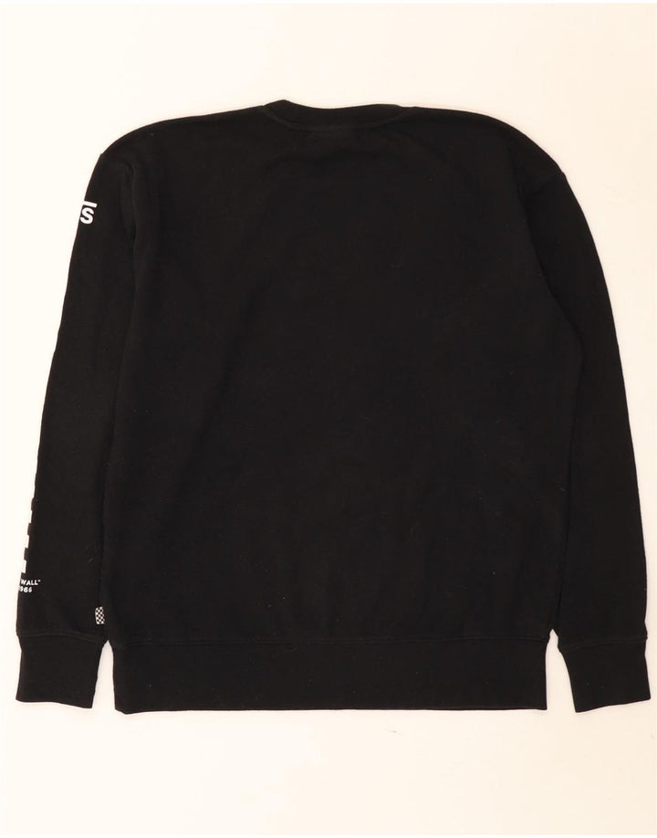 Vans Mens Graphic Moletom Jumper XS Preto Geométrico Algodão