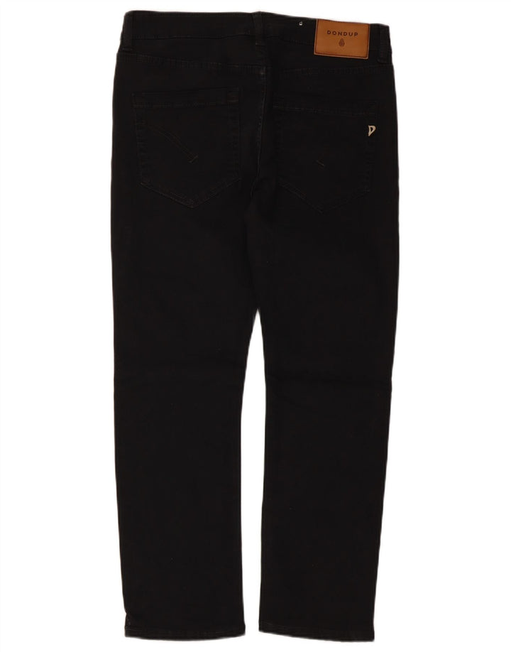 Dondup Jeans recortados femininos W27 L25 algodão preto