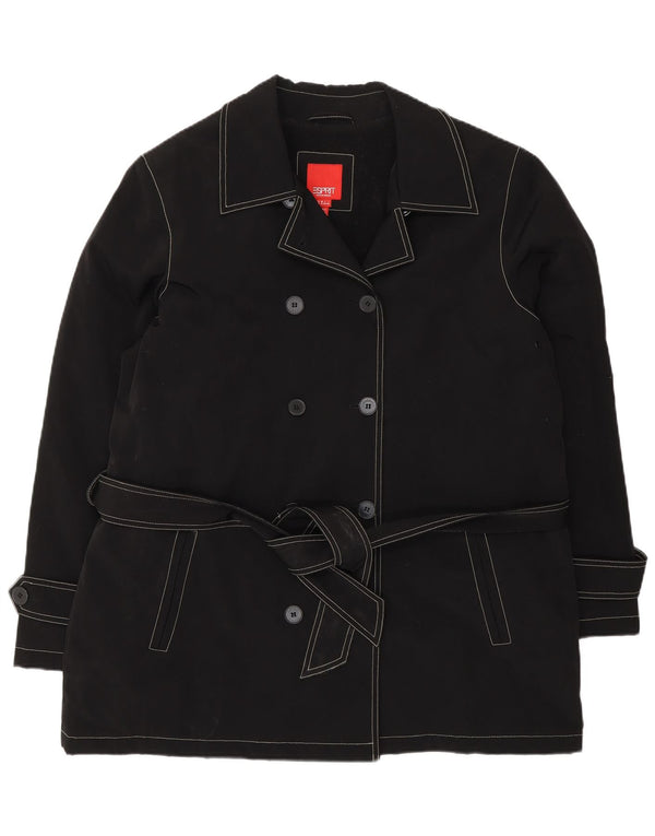 Casaco feminino Esprit Sherpa Pea UK 18 XL preto poliéster