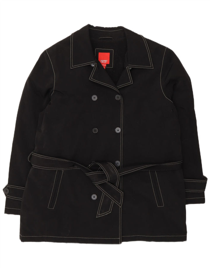 Casaco feminino Esprit Sherpa Pea UK 18 XL preto poliéster