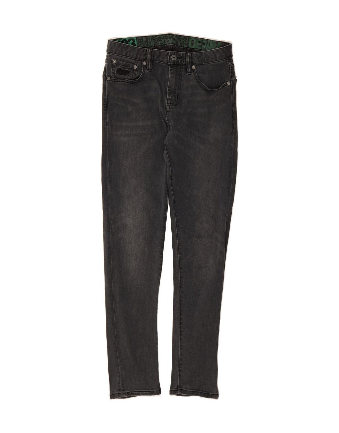 SUPERDRY Womens Skinny Jeans W30 L32 Grey Cotton Vintage Superdry and Second-Hand Superdry from Messina Hembry 