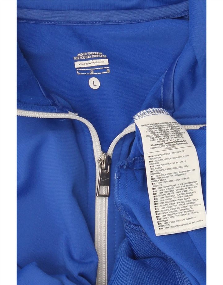 Jaqueta Nike Masculina Treino Top Grande Azul Colorblock Poliéster