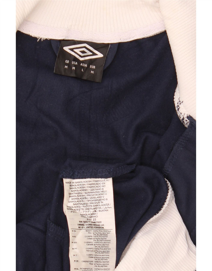 UMBRO Jaqueta masculina de agasalho gráfico médio azul marinho bloco colorido