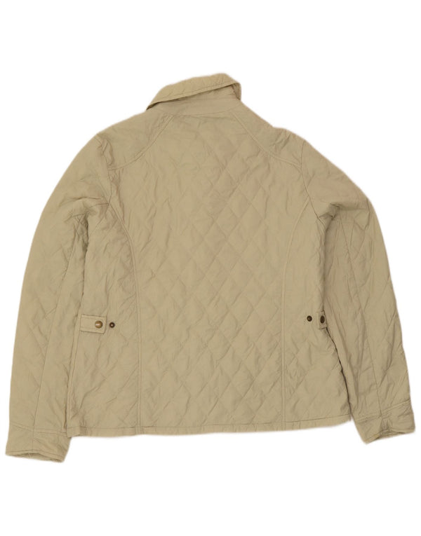 Jaqueta acolchoada feminina Barbour UK 18 XL cáqui poliamida