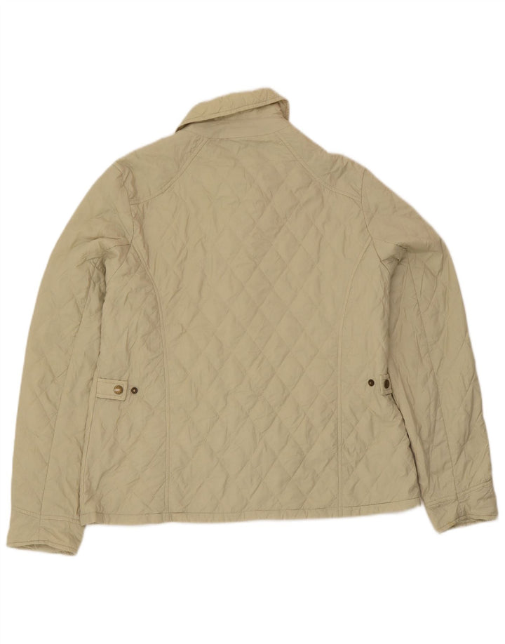 Jaqueta acolchoada feminina Barbour UK 18 XL cáqui poliamida
