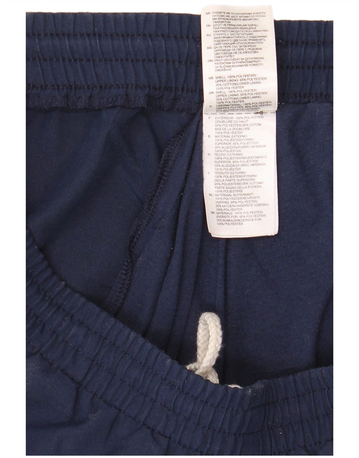 Calça de treino masculina Adidas Joggers grande poliéster azul marinho