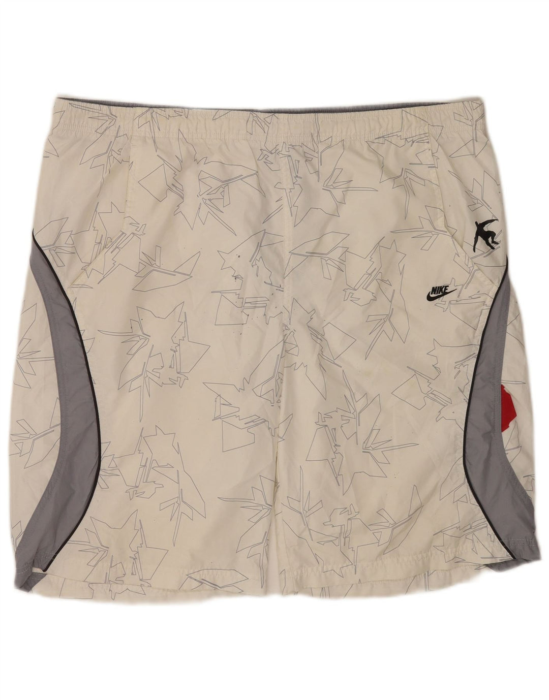 Shorts esportivos masculinos Nike XL branco colorblock poliéster