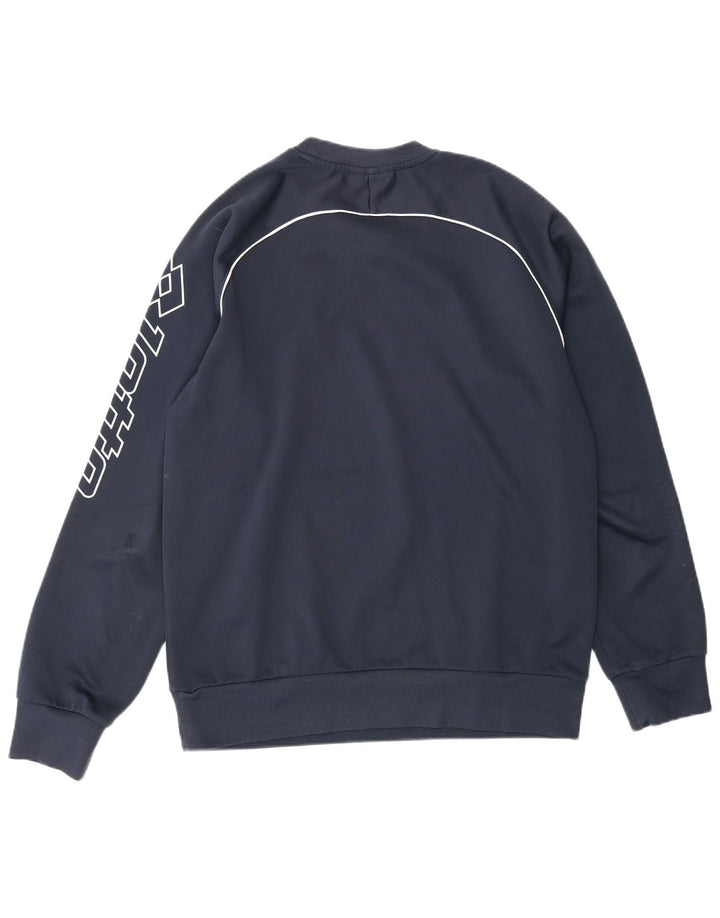 LOTTO moletom gráfico masculino jumper médio azul marinho