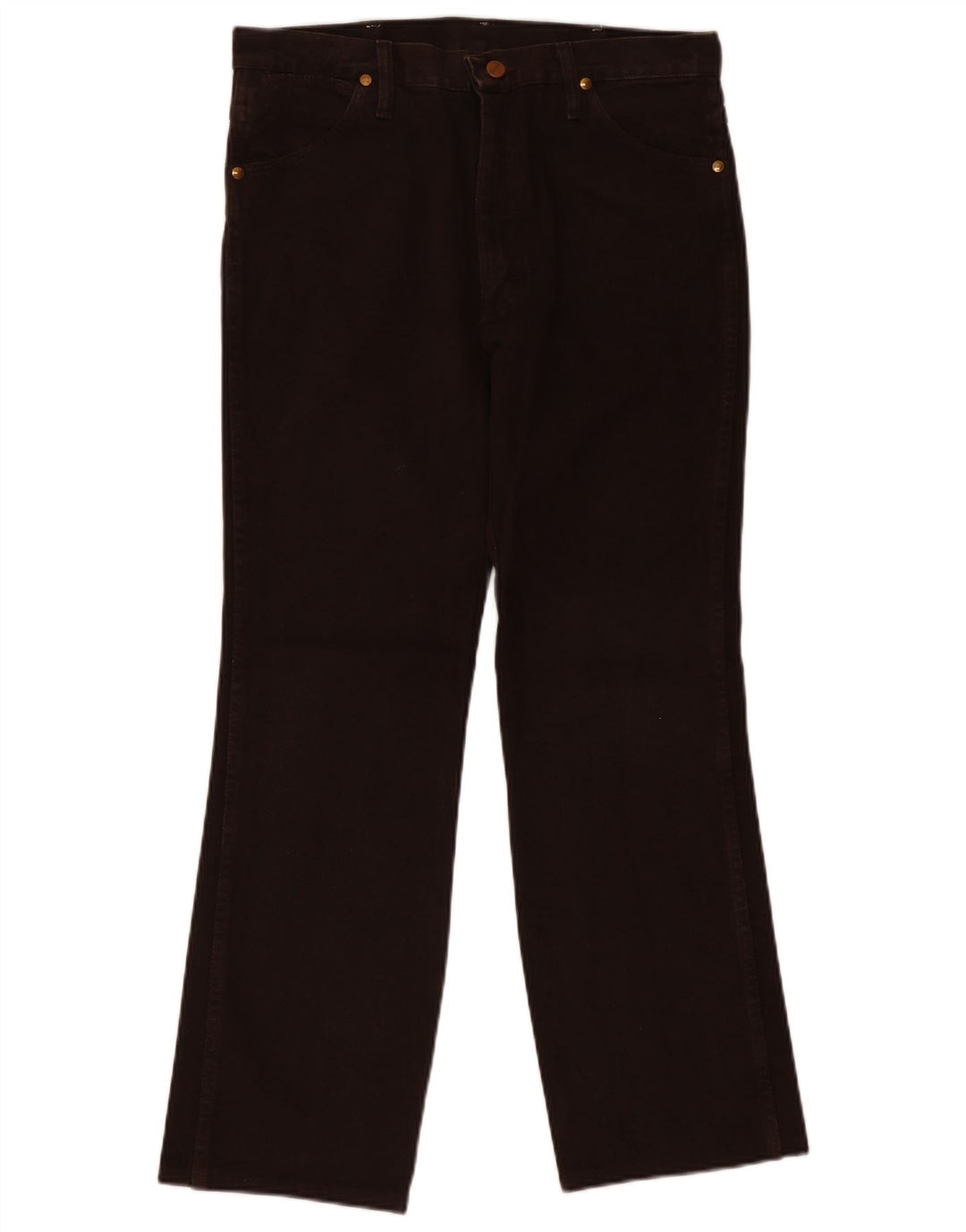 Wrangler Mens Straight Jeans W32 L28 Algodão Marrom