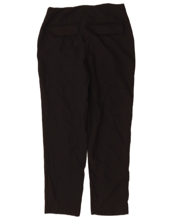 Zara Calça Chino Feminina Cintura Alta Slim Pequena W27 L28 Poliéster Preto