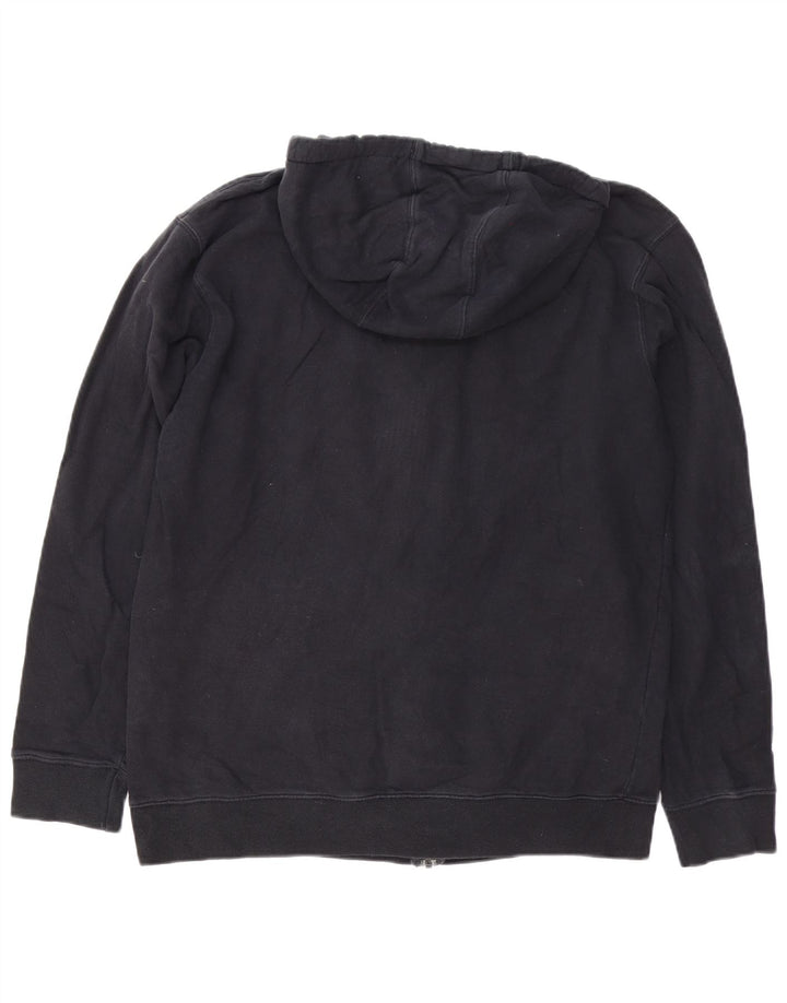 Suéter masculino Vans com capuz e zíper grande algodão preto