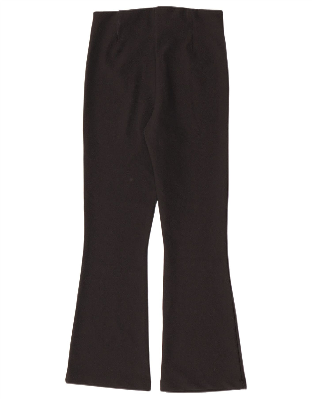 Zara Womens Flare Leggings UK 12 Médio Preto Poliéster