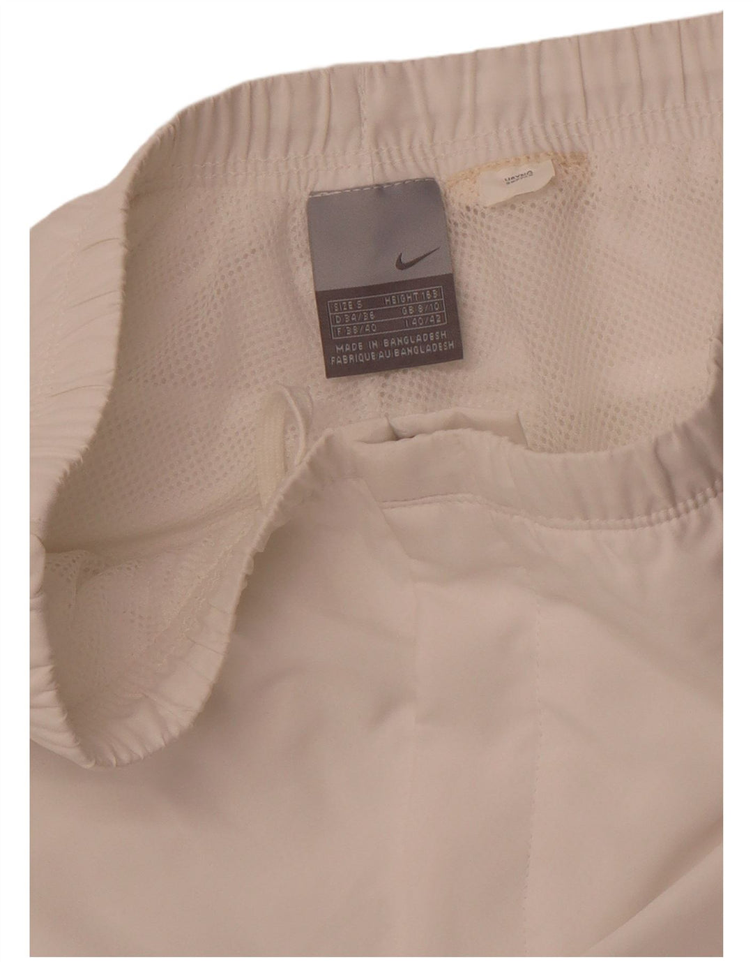 Calça de treino capri feminina Nike UK 8/10 pequena branca esportiva