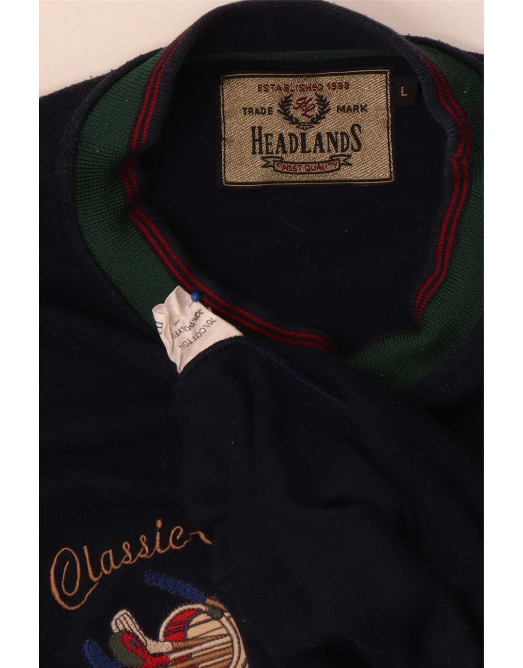 Moletom vintage masculino gráfico regular fit jumper grande algodão azul marinho