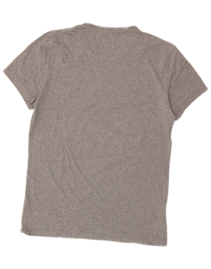 JACK WILLS Camiseta masculina gráfica top pequeno algodão cinza