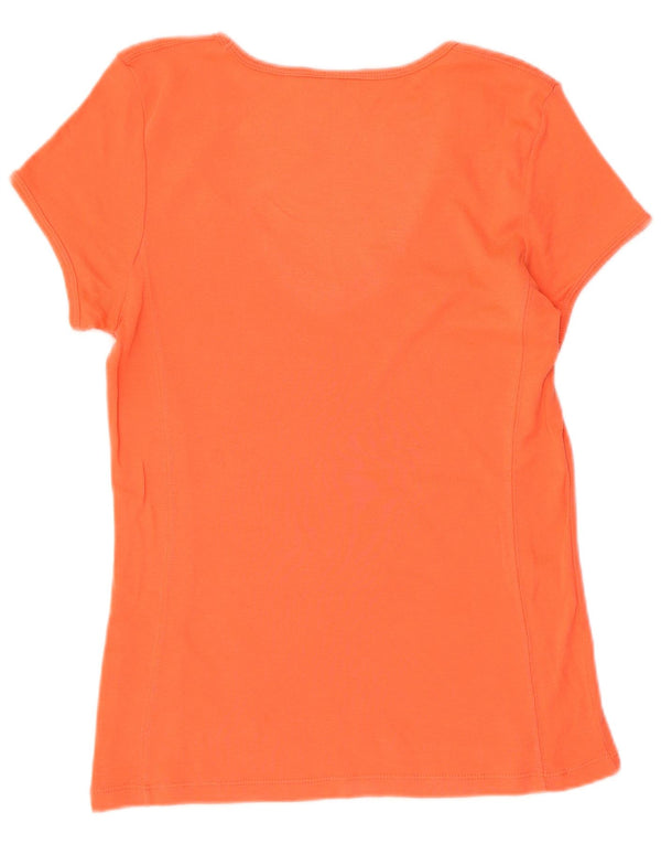 Camiseta feminina Champion Heritage Fit Top UK 18 XL laranja