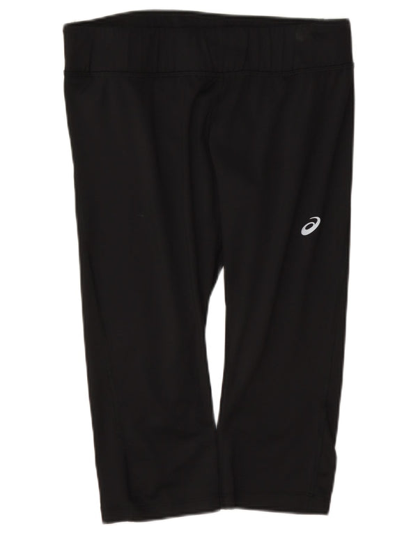 Calça de treino feminina Asics Capri UK 14 grande poliéster preto