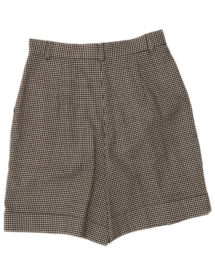 Shorts Chino Feminino Superior IT 42 Médio W28 Preto Houndstooth
