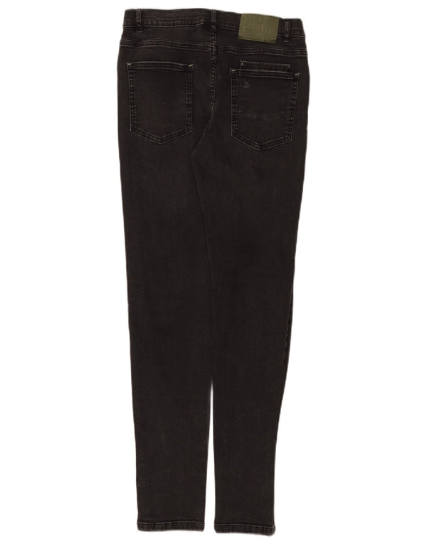Zara Girls Jeans Skinny 13-14 Anos W26 L28 Algodão Preto